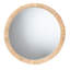 Aleighya Solid Wood Round Wall Mirror