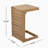C-Shape End Table  Brown