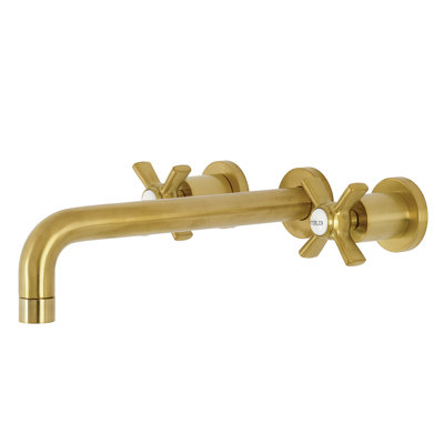 Kingston Brass Millennium Two-Handle 3-Hole Wall Mount Roman Tub Faucet
