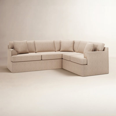 Conradina Slipcovered L-Sectional