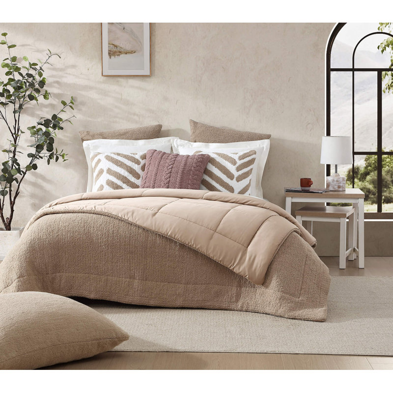 Braided Square Pillow Cover & Insert, Navy