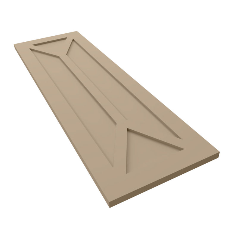 Volets EnduraCore Composite San Carlos, L 12 po, Avec une couche d'apprêt, 25"H