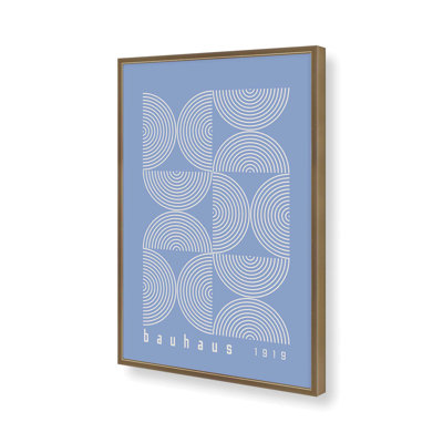 Blue Bauhaus Composition II, impression dans un cadre