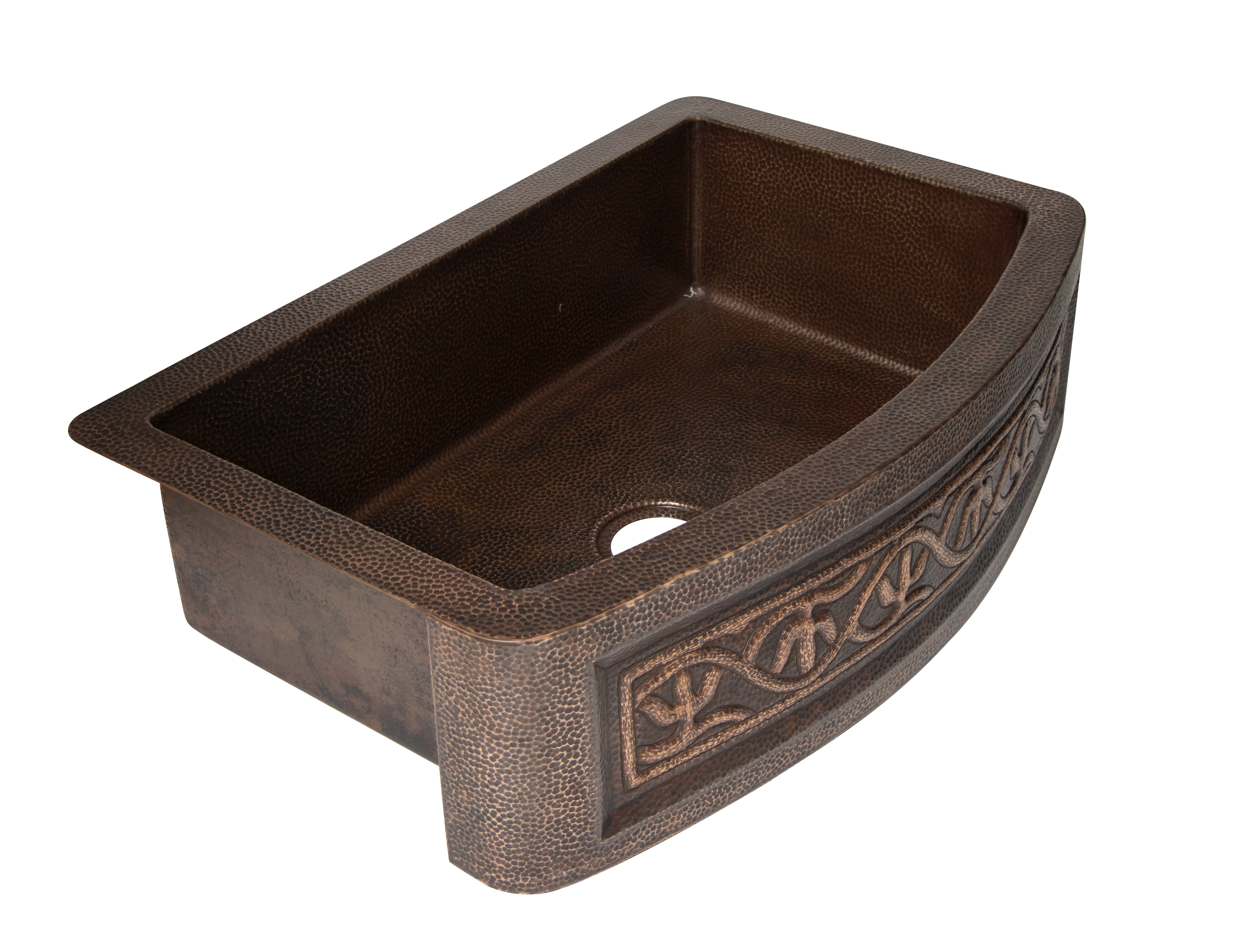 SoLuna Copper Kitchen Sink | Removable Drainboard