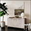 Armoire décorative de style campagnard avec 4 portes