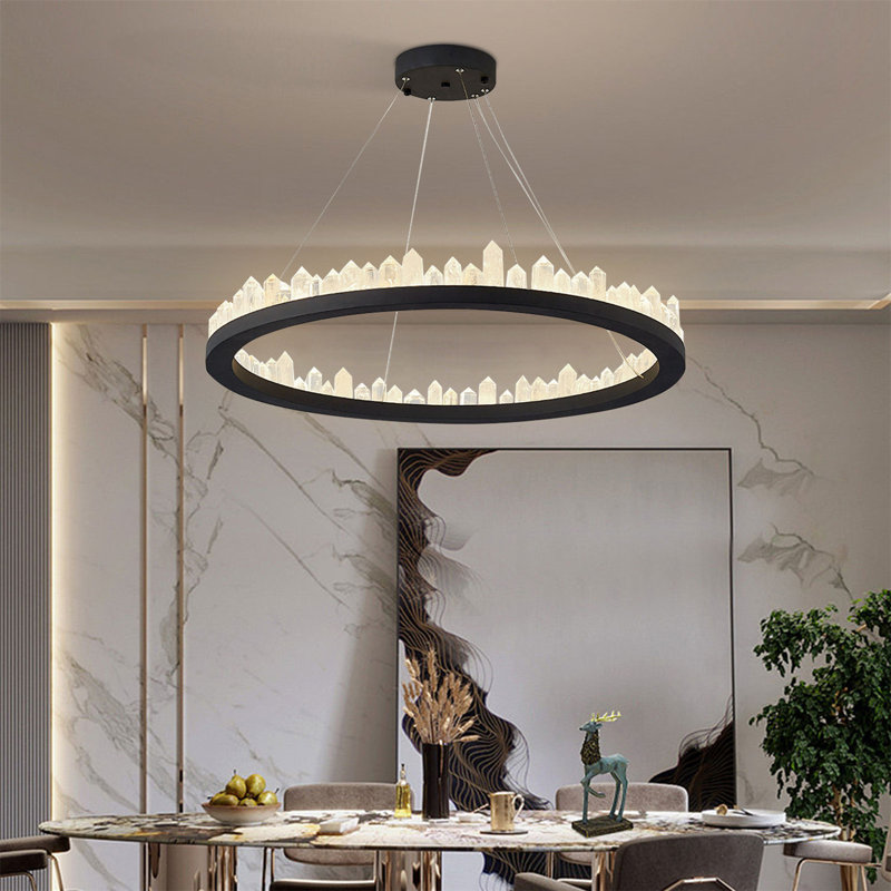 Lustre linéaire à 1 lumière pour îlot de cuisine Alayanna