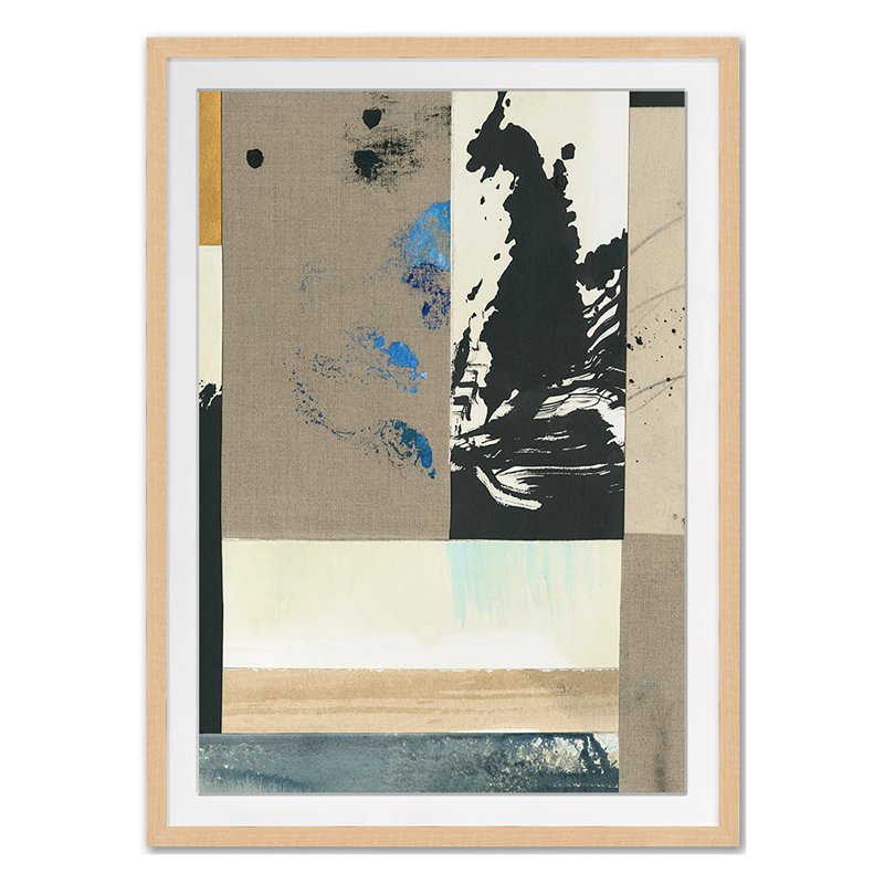 Assemblage 1 Print by Ngo, PC, Maple Single Picture Framed, 30'' H x 22'' W