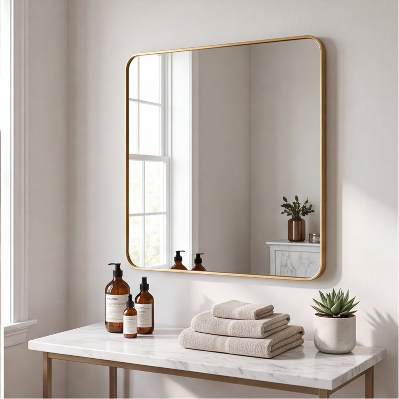 Miroir de salle de bain mural 36 po x 36 po