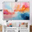 «Pink Bliss Sunset Celebration», ensemble de décorations murales abstraites-1803783895-1803783886