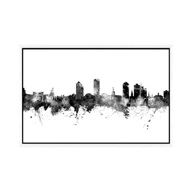 Tallahassee Florida Skyline by Michael Tompsett - 1 Piece Wall Art on Canvas, 101.6cm H x 152.4cm W x 3.81cm D