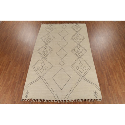 Handmade Wool Moroccan Area Rug 8x13