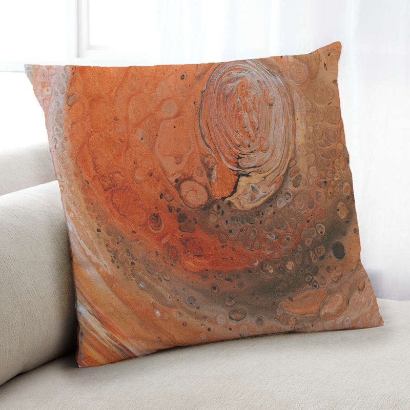 Coussin Abstract Paint Splatter 66, Microsuède