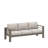 75" All-Weather Metal 3-Seat Patio Sofa Couch With Thick  Cushions &  Frame-978557593