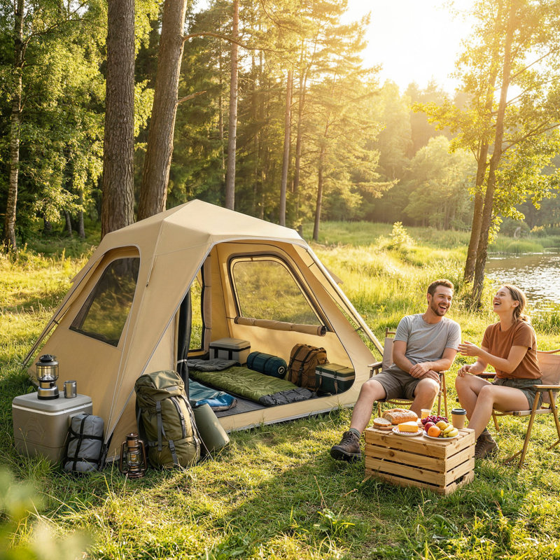 3 Person Tent, Khaki