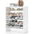 6-Tier Stackable Shoe Rack With Anti-Tipping Device, Multi-Functional Shoe Storage Shelves For Closet, Entryway, Bedroom, And Living Room