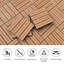 Ensemble de tuiles de terrasse en bois et en plastique composite de 20 pièces-112077410