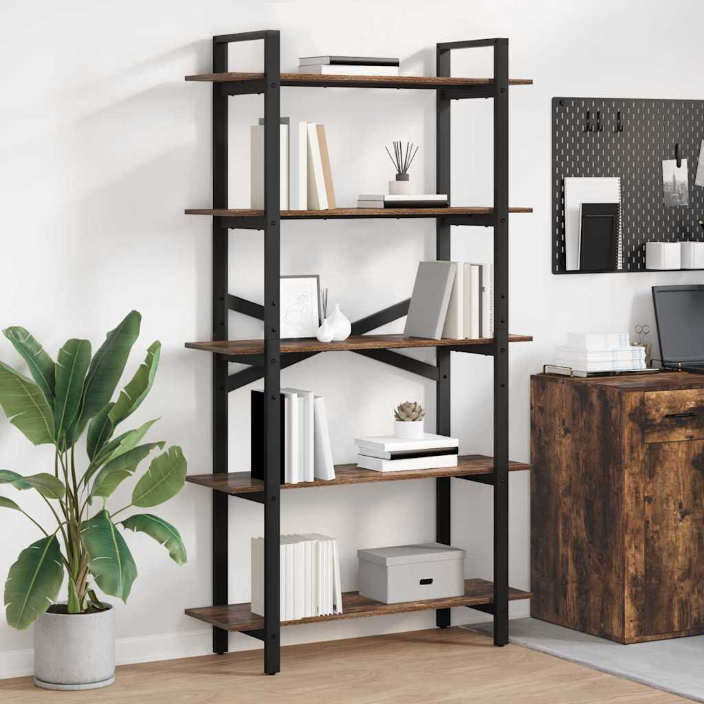 100cm W Steel Etagere Bookcase