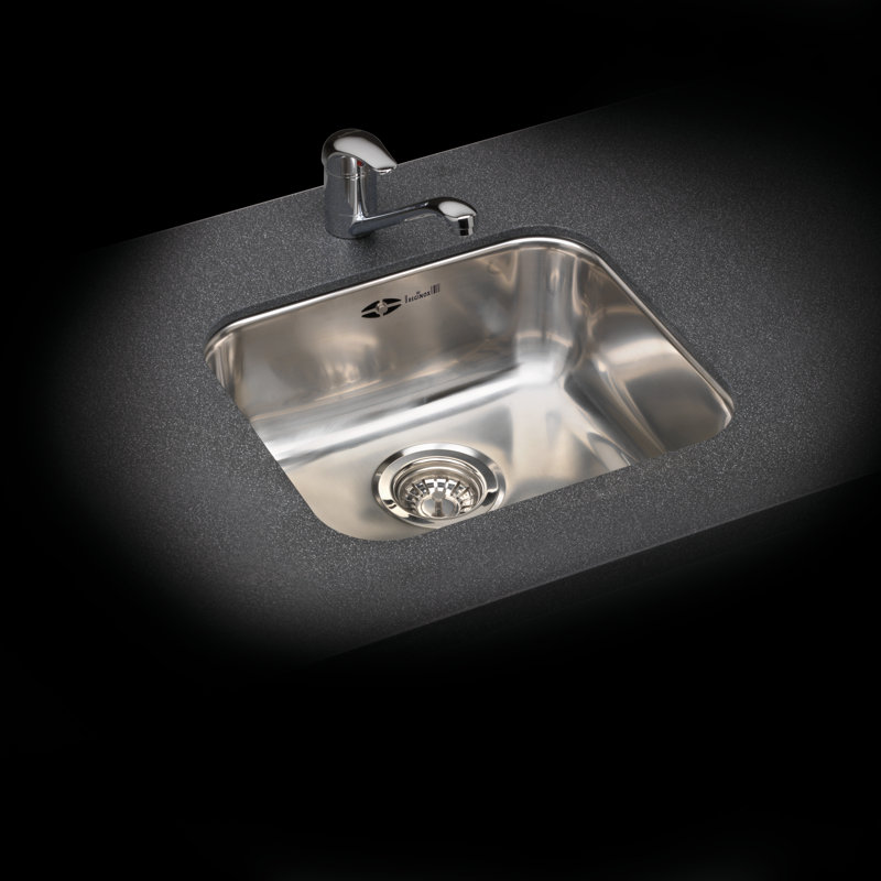 44.5cm x 39.3cm Single Bowl Kitchen Sink