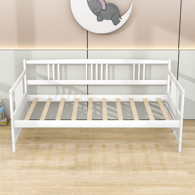 Twin Size Wooden Daybed with Slats Support