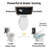 Los Flexi Pressure Assisted Toilet, 18.8" ADA Chair Height Elongated Two-Piece Toilet with 1.0 GPF Water Saving Flush, 12" Rough-In