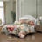 Ensemble d'édredon réversible 100% satin de coton Bebejan Whispering Willows-109269679
