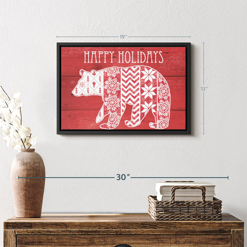 Impression sur toile Nordic Holiday II, H 13 po x l 19 po