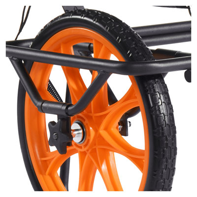 Chariot de kayak robuste avec pneus en caoutchouc solide de 15 po - Chariot de canot et de planche à pagaie réglable, capacité de 330 lb