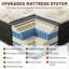 Matelas en mousse viscoélastique réversible 12 po et 14 po - mi-ferme,-1817882674-1817882687