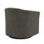 Upholstered Cotton Swivel Barrel Chair-729363277
