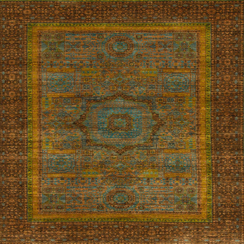 Abstract Indoor Rug, Square 3'