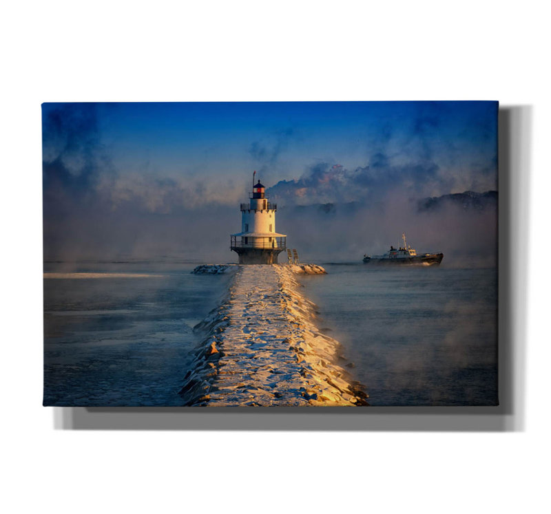 «Passing The Lighthouse» par Rick Berk, art mural sur toile