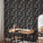 Wildflowers on Dark Background Removable Wallpaper-669357496