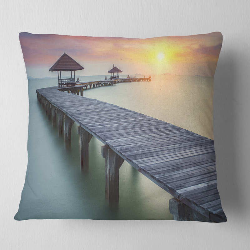 Coussin Pier Bridge, 18 po x 18 po, Carré