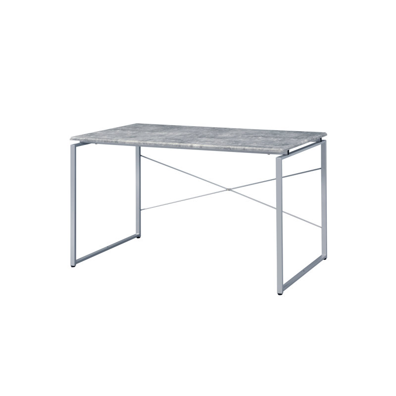 Bureau d'écriture Jurgen, Gris/argent