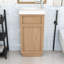 Meuble-lavabo compact compact avec lavabo en résine, tablette réglable et porte réversible à fermeture en douceur