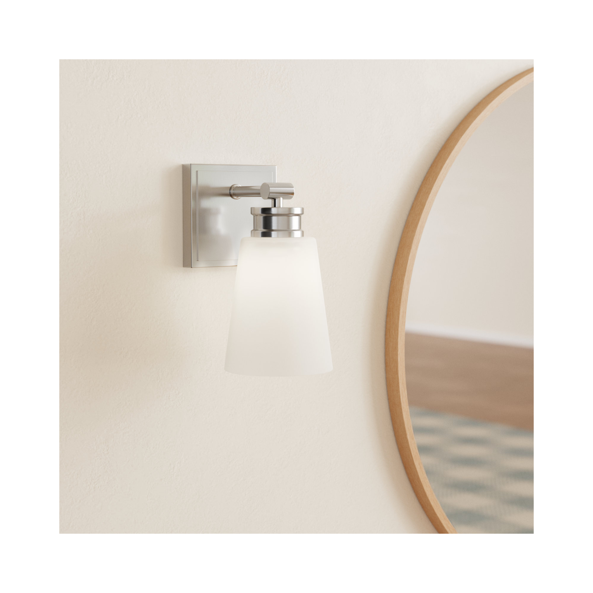 Libre 1 - Light Dimmable Armed Sconce, Nickel