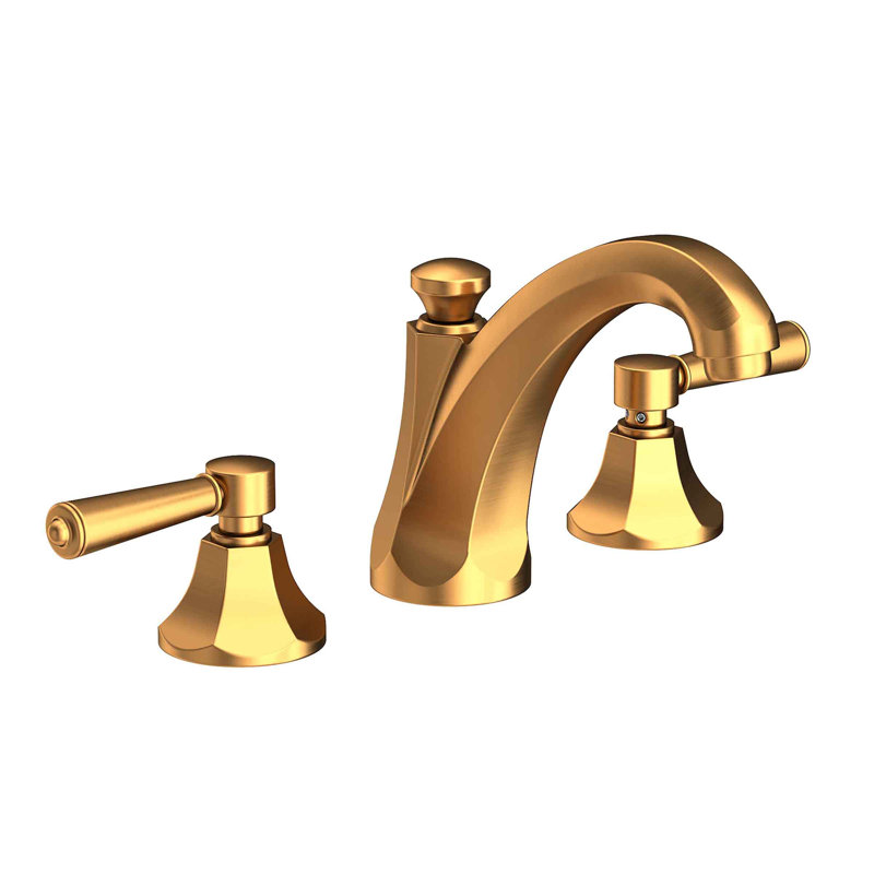 Metropole Widespread Bathroom Faucet with Drain Asssembly, Satin Gold