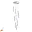 Luminaire suspendu en cristal 10 lumières Azria