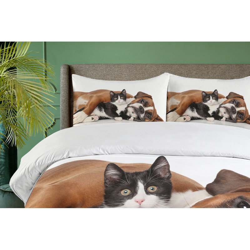 Ensemble de housse de couette pour chat et chien, Très grand