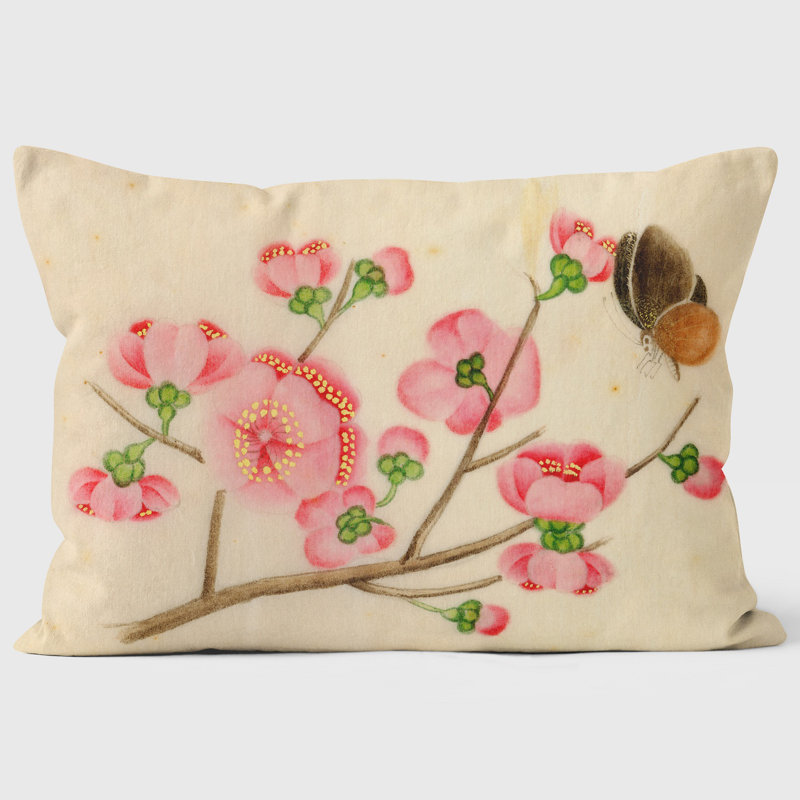 Ornamental Cherry & Butterfly - Mary Evans Cushion