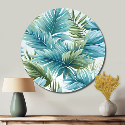 Easthampton - Art floral rond en métal