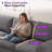 75" Modern  Linen 3 Seater Sofa with Deep Seat, Dark Gray-860513868