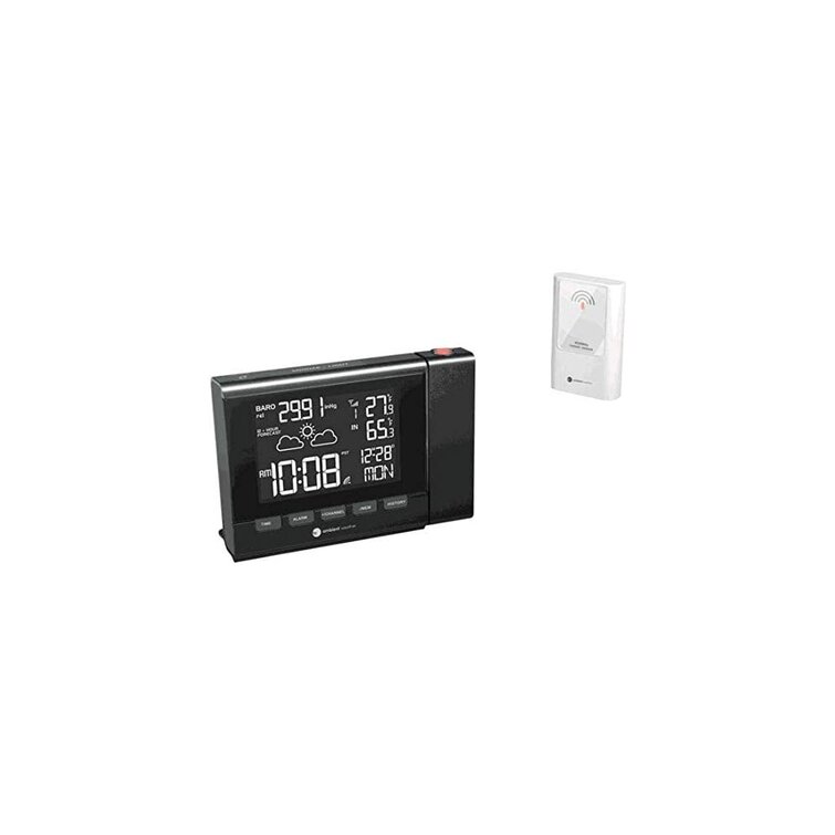 Digital Wireless Weather Station Clock with Indoor Outdoor