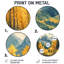 Échos de la forêt au sommet de l'Alaska II - décoration murale ronde en métal Alaska-1477903789