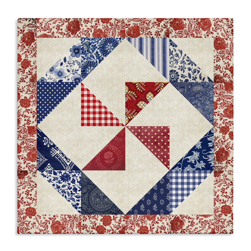 "Collage Quilt Patterns", art par Susan Arnot, H 17 po x l 17 po