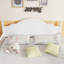 Lit double pour enfants, lit plateforme double en bois avec tête et pied de lit-309256498-309256499