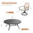 8-Person 60" Patio Dining Set With Cushioned Swivel Woven Rattan Chairs-482111816