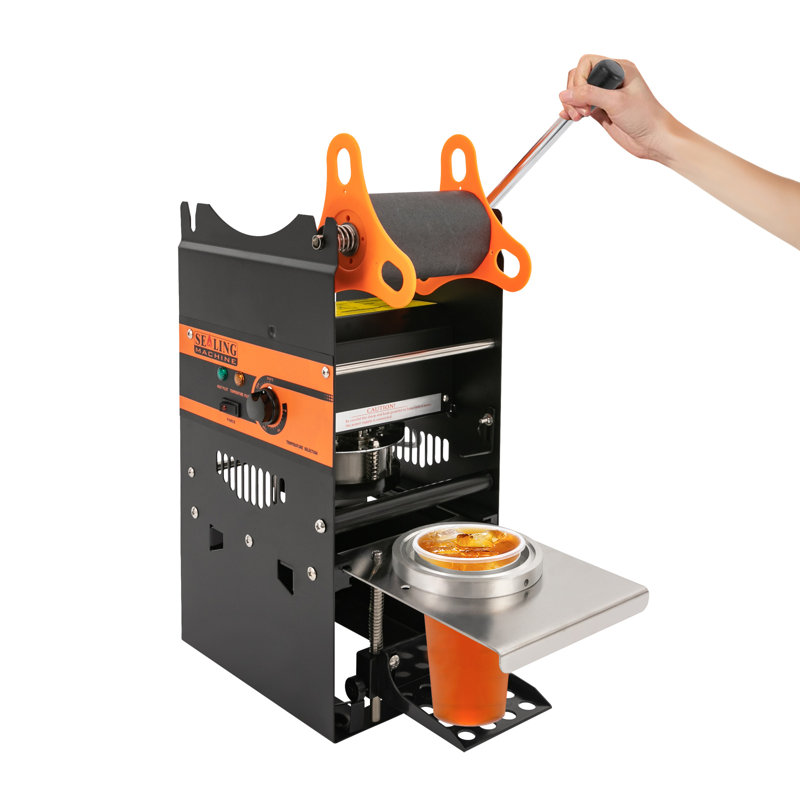 Commercial Milk Tea Sealing Machine, Black