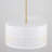 3-Light Modern Industrial Matte White Geometric Cage Chandelier