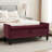 Jeani 45" Wide Velvet Tufted Rectangle Storage Ottoman-933444443